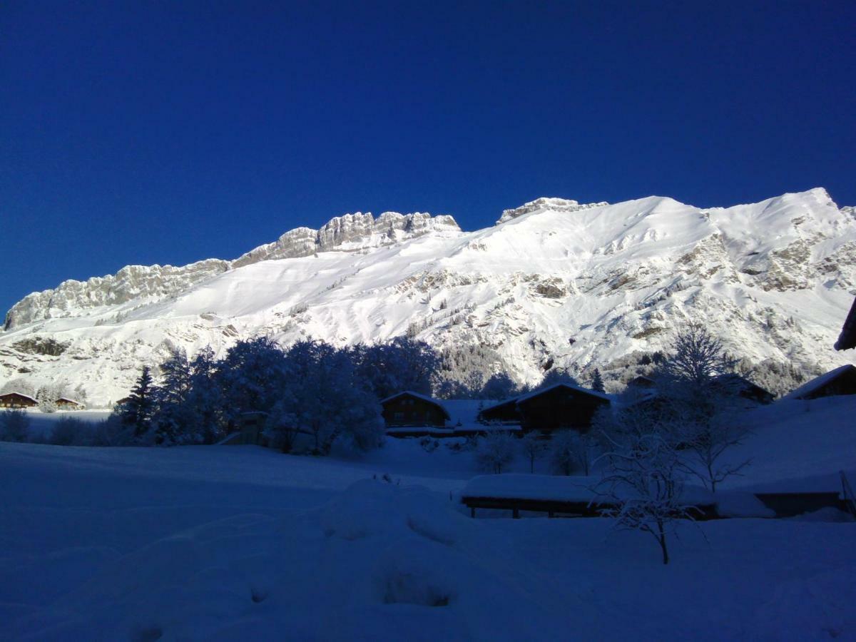 Ferienwohnung Les Fenetres Du Mont Blanc La Giettaz Exterior foto